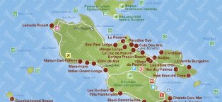 Карта Сейшельские Острова
